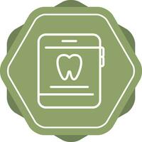 tandarts app vector icoon