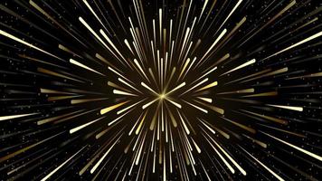 gouden vuurwerk op een nachtelijke hemelachtergrond vector