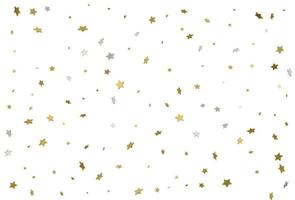 gouden glitter achtergrond. 3D-gouden sterren confetti. vector. vector