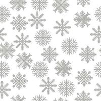 patroon sneeuwvlokken naadloos patroon, winter elementen op een witte achtergrond vector