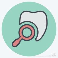 pictogram vector van tandarts - kleur partner stijl