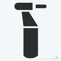 pictogram vector van boor - glyph-stijl