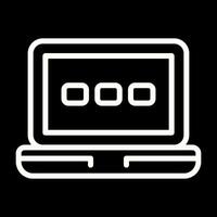 laptop vector pictogram