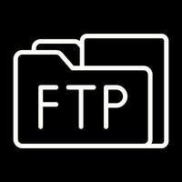 ftp toegang vector icoon