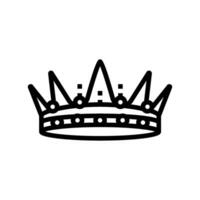 tiara sieraden mode lijn icoon vector illustratie