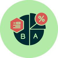 cirkeldiagram vector pictogram