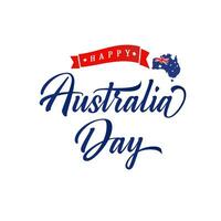 gelukkig Australië dag t overhemd ontwerp. souvenir logo. vector