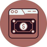 contant geld vector pictogram