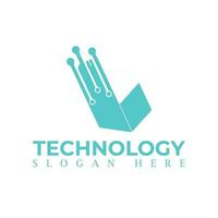 vector logo voor zakelijke identiteit, technologie, biotechnologie, internetten, systeem, kunstmatig intelligentie- en computer. technologie logo ontwerp vector sjabloon.