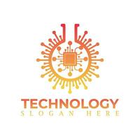 vector logo voor zakelijke identiteit, technologie, biotechnologie, internetten, systeem, kunstmatig intelligentie- en computer. technologie logo ontwerp vector sjabloon.