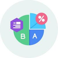 cirkeldiagram vector pictogram