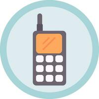 walkie talkie plat pictogram vector