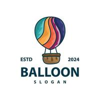 heet lucht ballon logo premie creatief ontwerp kleurrijk lucht vervoer symbool sjabloon gemakkelijk stijl vector