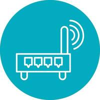 Wifi router vector icoon