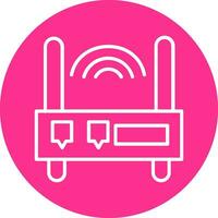 Wifi router vector icoon