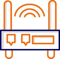 Wifi router vector icoon