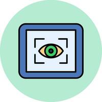 oog scanner vector icoon