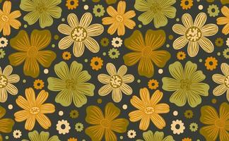 gelast patroon flower.fashion print van textile.vintage bloemenontwerp vector