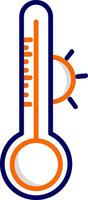temperatuur schaal vector icoon