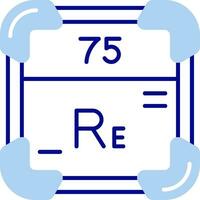 rhenium lijn gevulde icoon vector