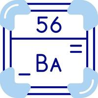 barium lijn gevulde icoon vector