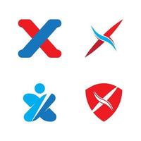 x brief logo sjabloon vector pictogram