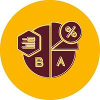 cirkeldiagram vector pictogram