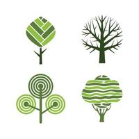 boom badges abstract grafisch natuur eco foto's eenvoudig groei planten vector embleem