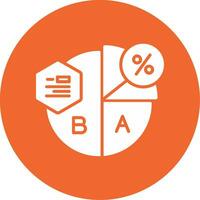 cirkeldiagram vector pictogram