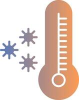 thermometer verloop icoon vector