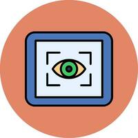 oog scanner vector icoon