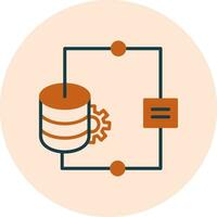 gegevens integratie vector icoon