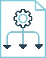 werkstroom vector pictogram