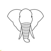 olifant lijn kunst vector logo ontwerp voor zaken en bedrijf