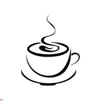 koffiekopje logo-ontwerp voor bedrijf en bedrijf vector