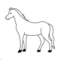 paard lijn kunst vector logo ontwerp voor zaken en bedrijf