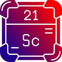 scandium solide helling icoon vector