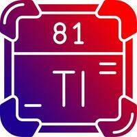 thallium solide helling icoon vector