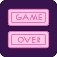 spel over- vector icoon