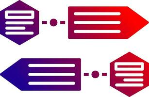 infographic elementen solide helling icoon vector