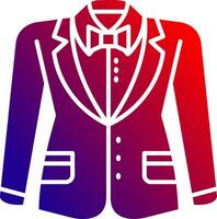 blazer solide helling icoon vector