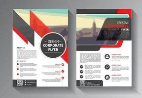 flyer sjabloon modern idee voor jaarverslag en brochure corporate vector