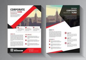 flyer sjabloon modern idee voor jaarverslag en brochure corporate vector
