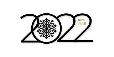 2022 nieuwjaar logo tekstontwerp. 2022 nummer ontwerpsjabloon. eenvoudig kalenderpictogram. moderne abstracte banner. vector grafische illustartiom geïsoleerd op een witte achtergrond