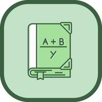 algebra lijn gevulde gleed uit icoon vector