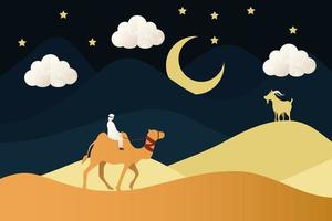 arabisch in kameel vector