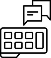 toetsenbord vector pictogram