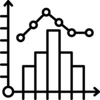 histogram vector icoon