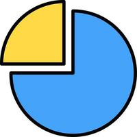 cirkeldiagram vector pictogram