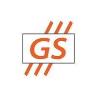 brief gs logo. gs logo ontwerp vector illustratie voor creatief bedrijf, bedrijf, industrie. pro vector